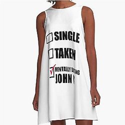 John Chase Stokes Outer Banks A-Line Dress