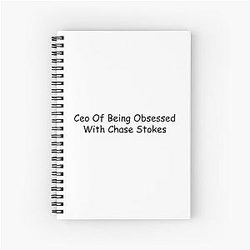 CEO of Being Obsessed with Chase Stokes Spiral Notebook