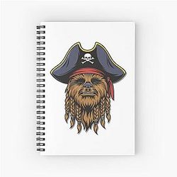 Pirate Chewbacca Spiral Notebook