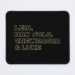 Leia, Han Solo, Chewbacca and Luke Mouse Pad