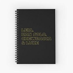 Leia Han Solo Chewbacca  Luke Spiral Notebook