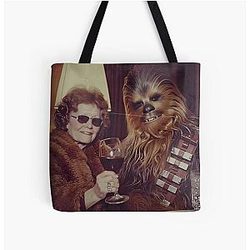 Chewbacca Dining with Lady Lost Photo Tote Bag
