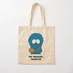 The Wookiee Monster Chewbacca Cookie monster mashup Cotton Tote Bag