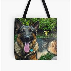 Chewbacca German Shepherd All Over Print Tote Bag