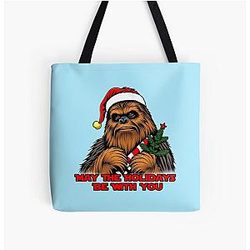 Chewbacca May the Holidays Be With You Tote Bag