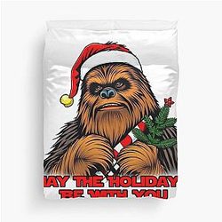 Chewbacca May the Holidays Be With You Duvet Cover