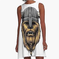 Viking Chewbacca A-Line Dress