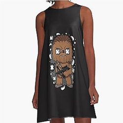 Chibi Chewbacca A Line Dress