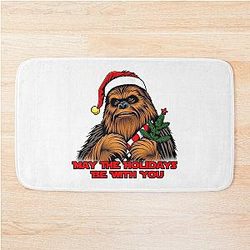 Chewbacca May The Holidays Be With You Bath Mat