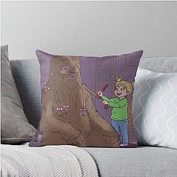 POV: You're parent to a five year old Mothers Day Chewbacca Throw Pillow