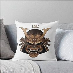 Samurai Chewbacca Throw Pillow