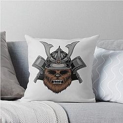 Chewbacca Samurai Throw Pillow