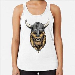 Viking Chewbacca Racer Back Tank Top