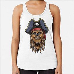 Pirate Chewbacca Racer back Tank Top