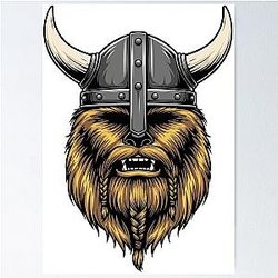 Viking Chewbacca Poster