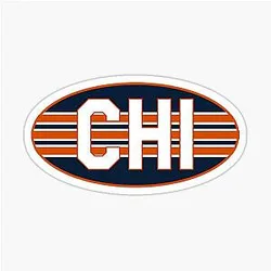 Chicago Bears Oval Sticker
