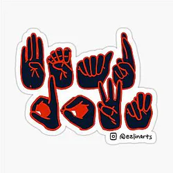 Chicago Bears Bear Down in ASL Sticker
