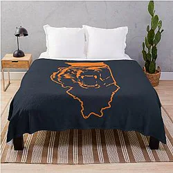 Chicago Bears Illinois Throw Blanket
