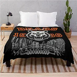 Art Chicago Bears Throw Blanket