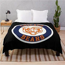 Art Chicago Bears Throw Blanket