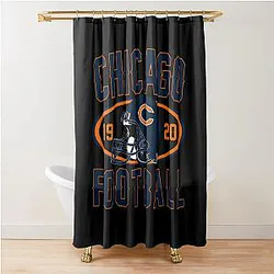 Art for the Chicago Bears Shower Curtain
