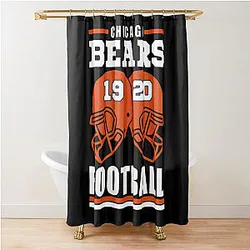 Art for Chicago Bears Shower Curtain
