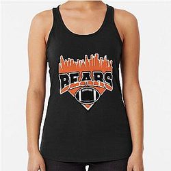 Art and Chicago Bears Racerback Tank Top