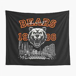 Art Chicago Bears Tapestry