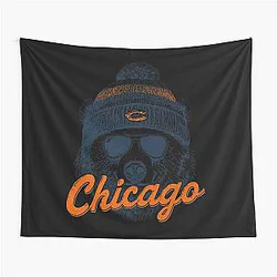 Art Chicago Bears Tapestry