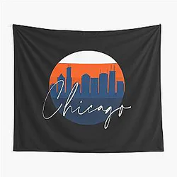 Art Chicago Bears Tapestry