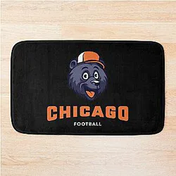 Art and Chicago Bears Bath Mat