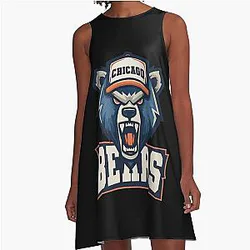 Art Chicago Bears A-Line Dress