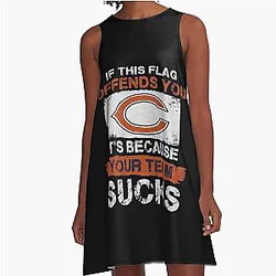 Art, Chicago Bears A Line Dress