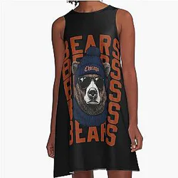Art Chicago Bears A-Line Dress