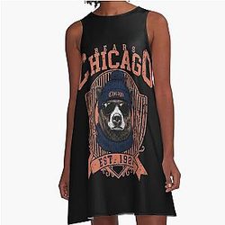 Art Chicago Bears A-Line Dress