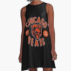 Art Chicago Bears A-Line Dress