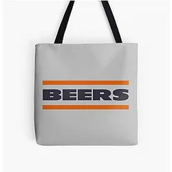 Da Beer Chicago Bears Tote Bag