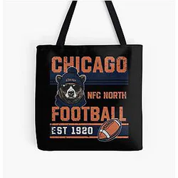 Art Chicago Bears All Over Print Tote Bag