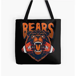 Art Chicago Bears All Over Print Tote Bag