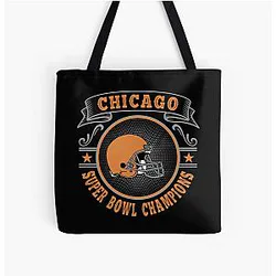 Art Chicago Bears Tote Bag
