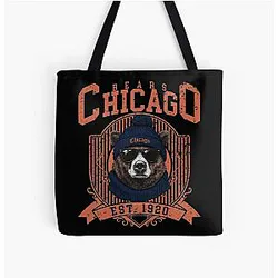 Chicago Bears All Over Print Tote Bag