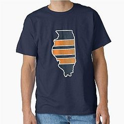 Chicago Bears Illinois State outline Classic T-Shirt