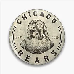 Art Chicago Bears Pin