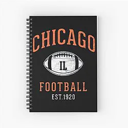Art Chicago Bears Spiral Notebook