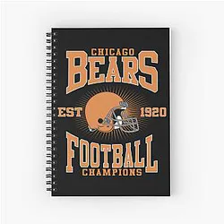 Art Chicago Bears Spiral Notebook