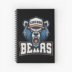 Art Chicago Bears Spiral Notebook