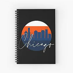 Art Chicago Bears Spiral Notebook