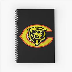 Art Chicago Bears Spiral Notebook