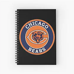 Art Chicago Bears Spiral Notebook