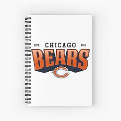 Art Chicago Bears Notebook